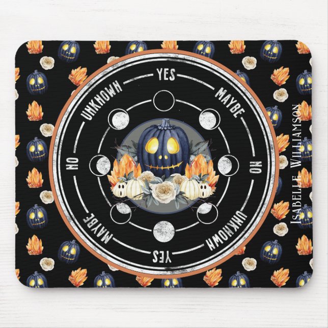 Mousepad Samhain de Halloween Cristais Pêndulo Espírito Abó (Frente)