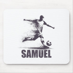 Mousepad Samuel Futebol Meninos Personalizado Primeiro Nome