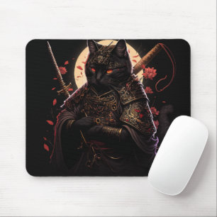 Mousepad Samurai Black Cat