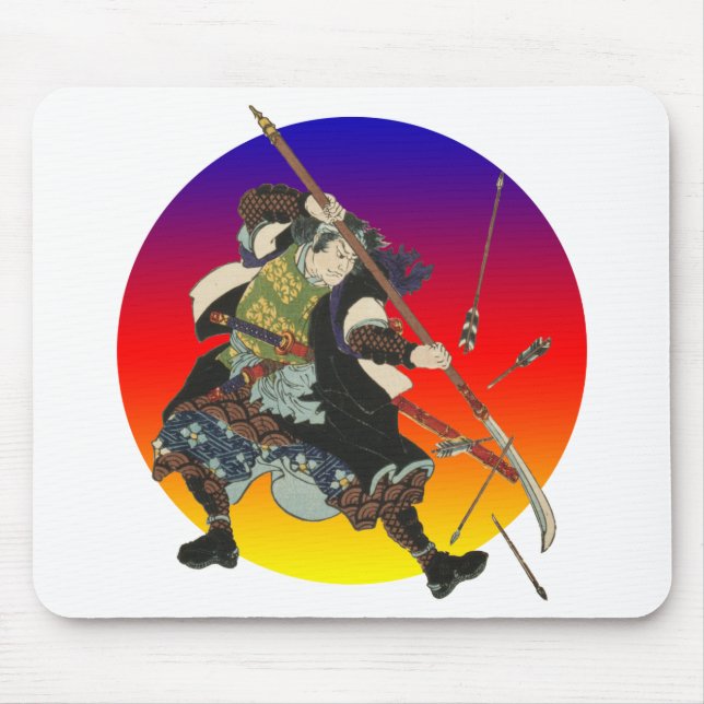 Mousepad Samurai do vintage (Frente)