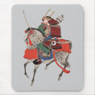 Mousepad Samurai do vintage a cavalo, C. 1878