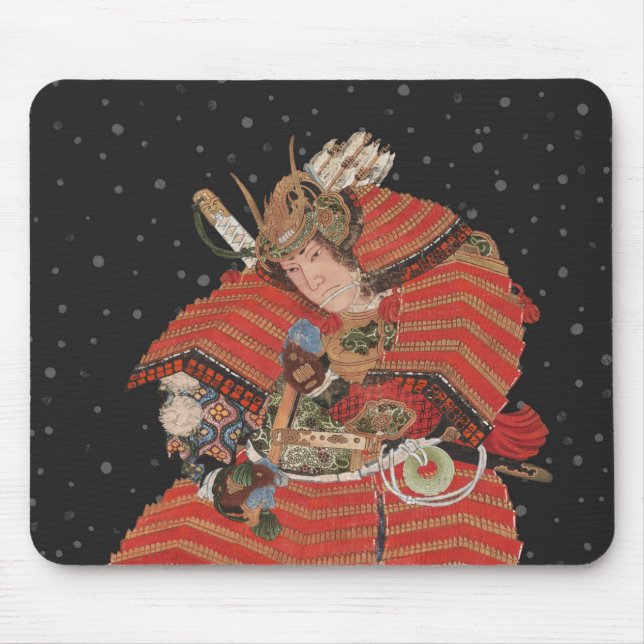Mousepad Samurai Warrior Vintage Art Japonês (Frente)