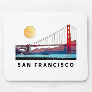 Mousepad San Cisco de fra Golden Gate Bridge Architecture