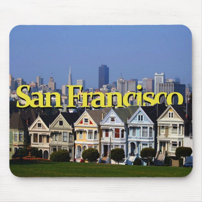 Mousepad San Francisco ensolarado com o San Francisco no (Frente)