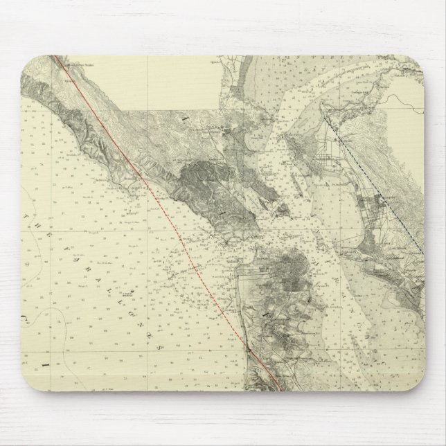 Mousepad San Francisco mostra San Andreas Rift (Frente)