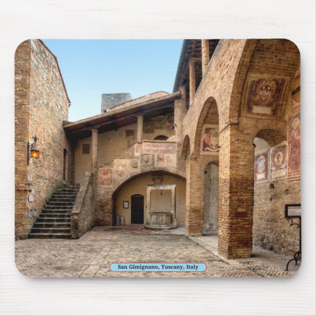 Mousepad San Gimignano, Toscana, Itália (Frente)