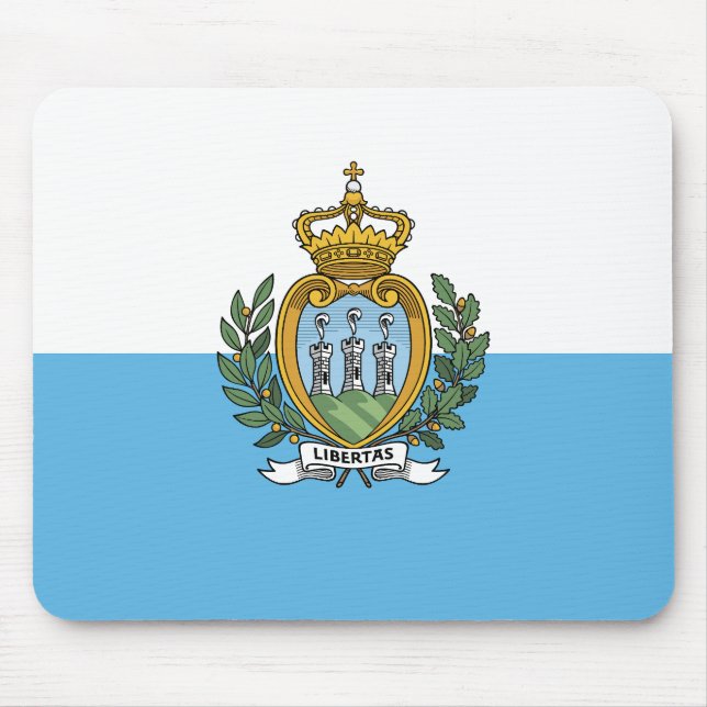 Mousepad San Marino Flag (Frente)