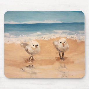Mousepad Sandpipers do sapato da orla marítima