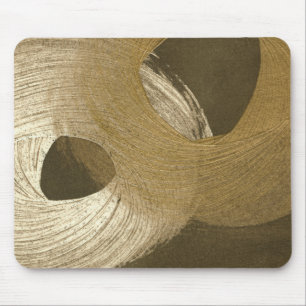 Mousepad Sandstorm circular em Tan e Brown escuro