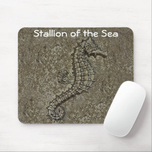Mousepad Sandy Textured a fotografia do cavalo marinho