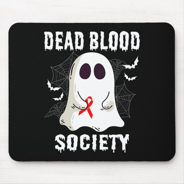 Mousepad Sangue da Sociedade do Morto Fantasma Sensibilizaç (Frente)