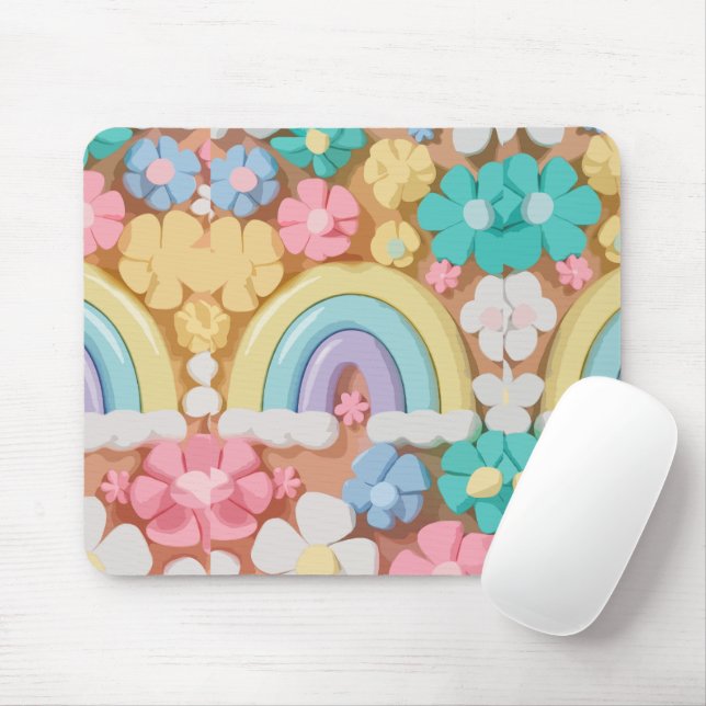 Mousepad Sangue de marshmallow Whimsical - Capa de telefone (Com mouse)