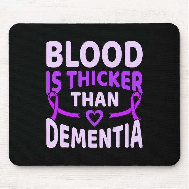Mousepad Sangue é mais espesso que demência Heimerheimer em (Frente)