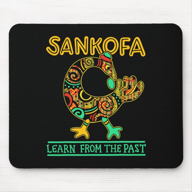 Mousepad Sankofa Pássaro Africano Mês da História Negra Jun (Frente)