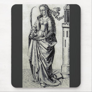 Mousepad Santa Bárbara e sua torre