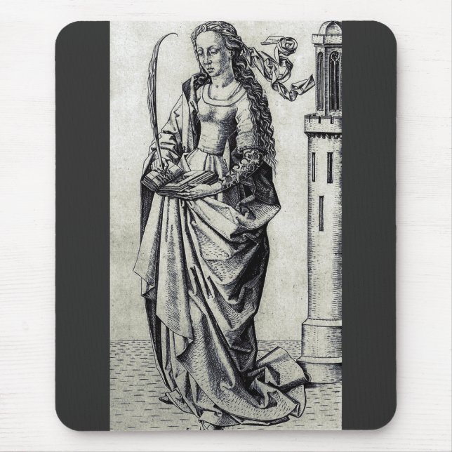 Mousepad Santa Bárbara e sua torre (Frente)