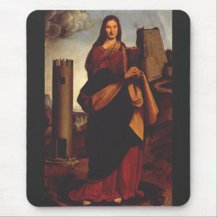 Mousepad Santa Bárbara por Giovanni Antonio Boltraffio