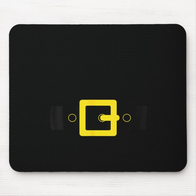 Mousepad Santa Belt Suit Funny Cute Halloween Christmas Cos (Frente)