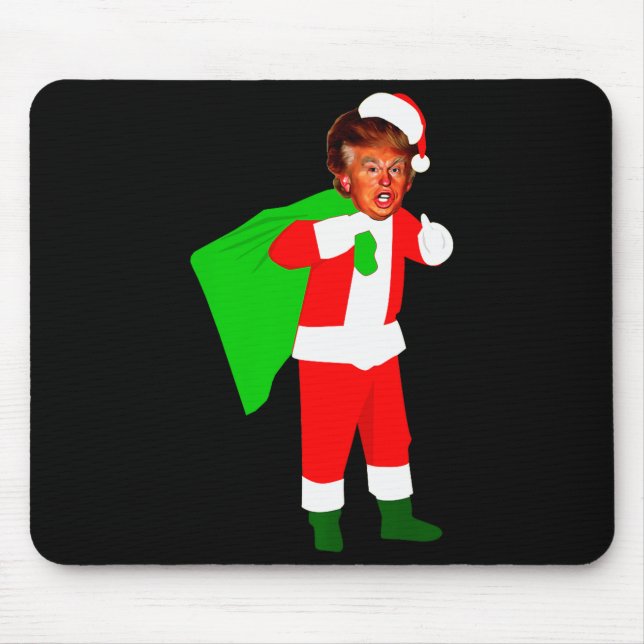Mousepad Santa Claus Donald Trump Funny Christma Ugly Xmas  (Frente)