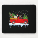 Mousepad Santa Claus Goat Ride Red Truck Tree Christma<br><div class="desc">Santa Claus Goat Ride Red Truck Árvore Natal Pajama</div>