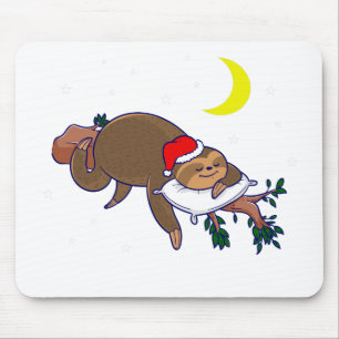 Mousepad santa claus preguiçoso natal