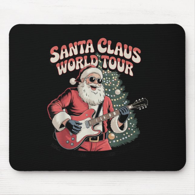 Mousepad Santa Claus World Tour Rocking Around The Christma (Frente)