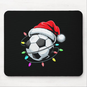 Mousepad Santa Futebol Ll Luzes de Natal Crianças Meninos M