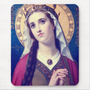 Mousepad Santa Isabel da Hungria Estilo Romântico Premium