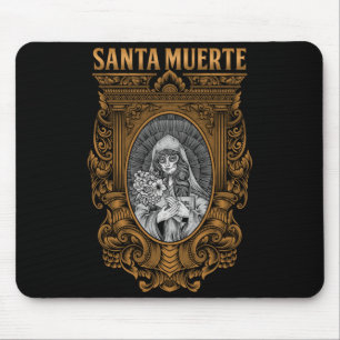 Mousepad Santa Morte Mexicana Deusa Feminina Crânio de Açúc