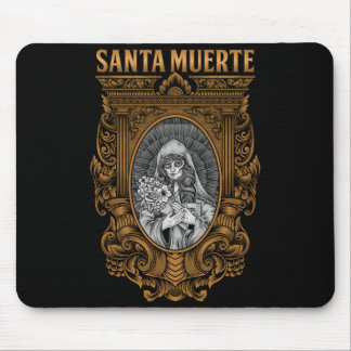 Mousepad Santa Morte Mexicana Deusa Feminina Crânio de Açúc