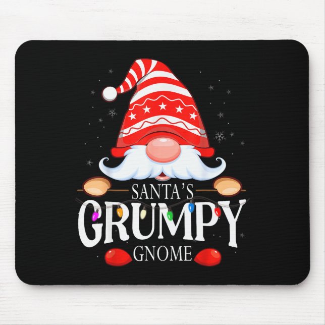 Mousepad Santa's Mpy Gnome Matching Christmas Pajama  (Frente)