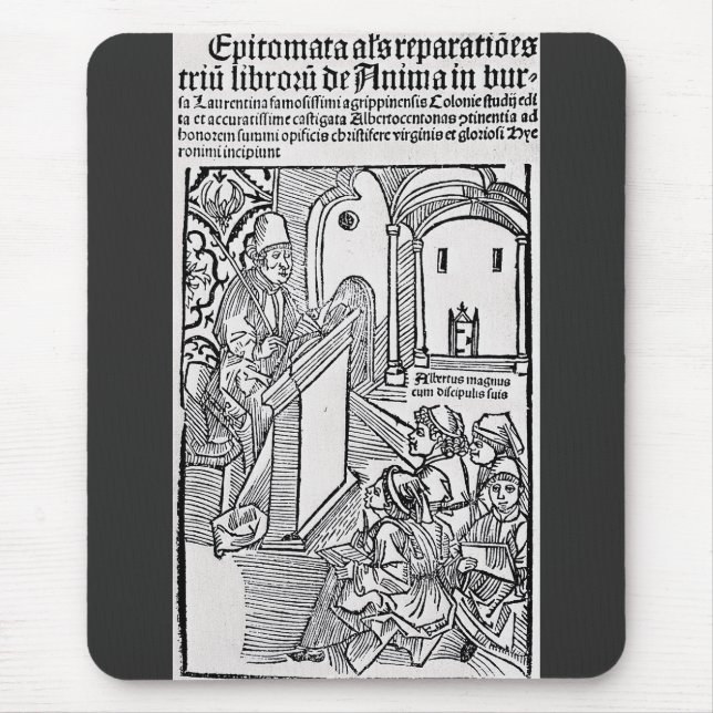 Mousepad Santo Alberto Magno Doutor Universal da Arte (Frente)