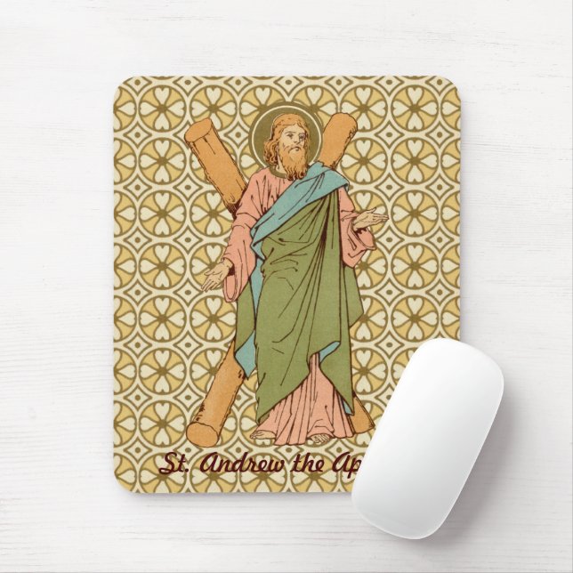 Mousepad Santo André o Apóstolo (RLS 01) (Estilo 2) (Com mouse)