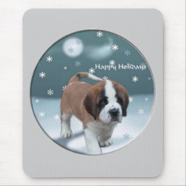 Mousepad Santo Bernard Puppy presentes de Natal