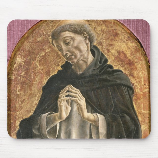 Mousepad Santo Dominic (tempera no painel) (Frente)