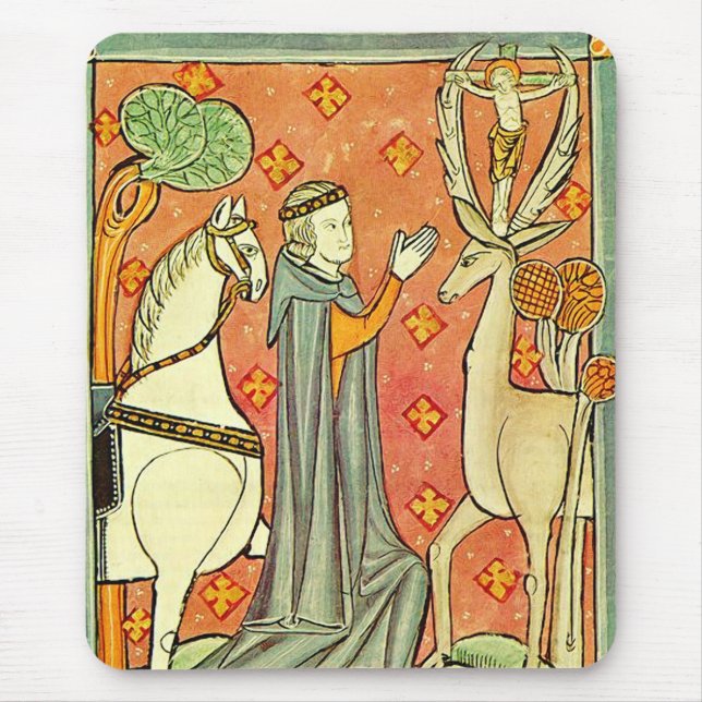 Mousepad Santo Eustáquio Apóstolo das Ardenas (Frente)