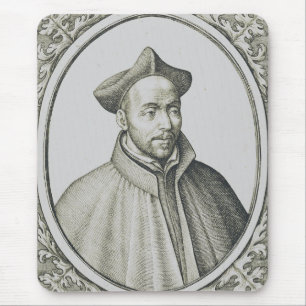 Mousepad Santo Inácio de Loyola Gravura Arte Antiga
