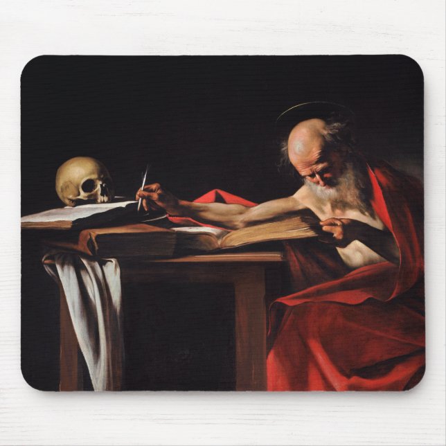 Mousepad Santo Jerome (por Caravaggio) (Frente)