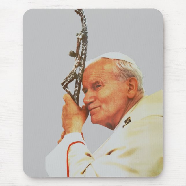 Mousepad Santo João Paulo II O Grande Comunicador Arte Fina (Frente)