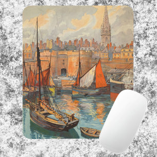 Mousepad Santo Malo, França, Poster Art