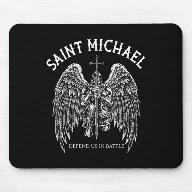 Mousepad Santo Michael Nos Defende Na Batalha (Frente)