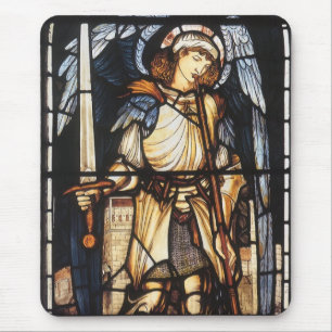 Mousepad Santo Michael por Sir Edward Coley Burne-Jones