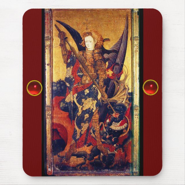 Mousepad Santo Michael Vanquishing, (Frente)