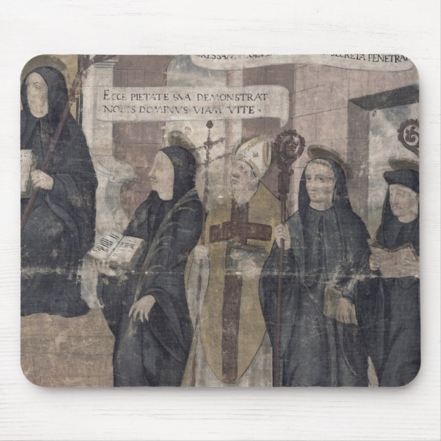 Mousepad Santo Robert e vário licor beneditino (Frente)