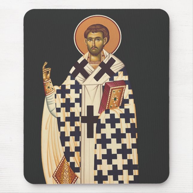 Mousepad Santo Timothy, o primeiro bispo cristão de Ephes (Frente)
