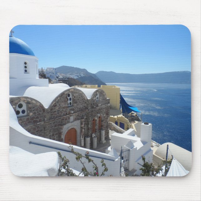 Mousepad Santorini, piscina (Frente)