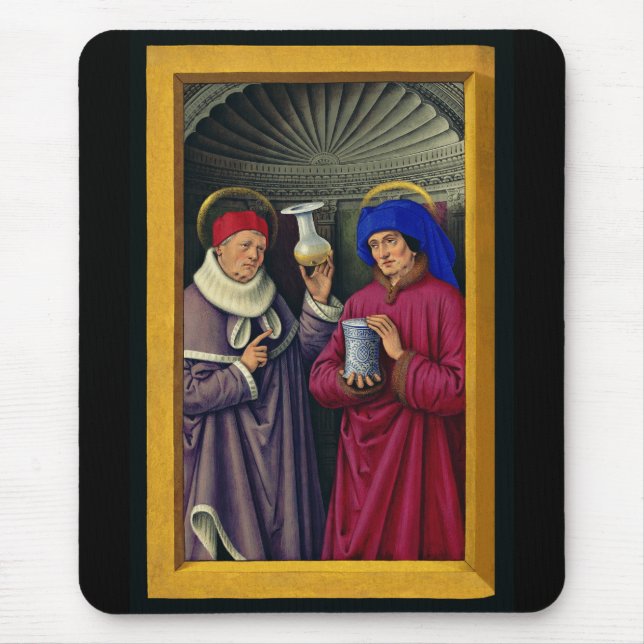 Mousepad Santos Cosme e Damião Padroeiros da Saúde (Frente)