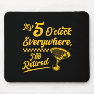 Mousepad São 5 horas em todo lugar presentes de granizo ref