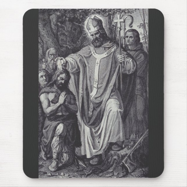 Mousepad São Bonifácio Premium Apóstolo da Alemanha (Frente)