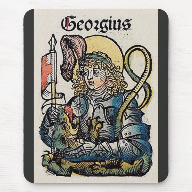 Mousepad São Jorge da Crônica de Nuremberg (Frente)